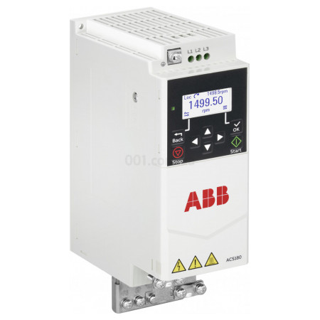 Преобразователь частоты ACS180 3-фазный/400В 1,5кВт 4,0А IP20 R1, ABB (3AXD50000716654) фото