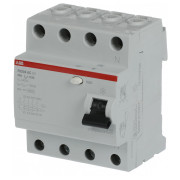 Дифференциальный выключатель (УЗО) FH204AC-25/0,3 25А 4Р 300mA тип AC, ABB мини-фото