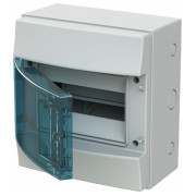 Шкаф навесной MISTRAL65 (65P08X12A) IP65 на 8 модулей (прозрачная дверь) с N+PE, ABB мини-фото