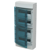 Шкаф навесной MISTRAL65 (65P12X42A) IP65 на 48 модулей (прозрачная дверь) с N+PE, ABB мини-фото
