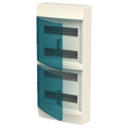 Шкаф навесной MISTRAL41W (41P18X22A) на 48 модулей (прозрачная дверь) с N+PE, ABB мини-фото