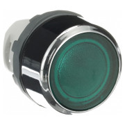 Кнопка без фиксации с подсветкой зеленая MP1-21G, ABB мини-фото