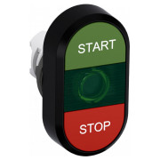 Кнопка двойная (START/STOP) без фиксации с подсветкой красная/зеленая MPD4-11G, ABB мини-фото