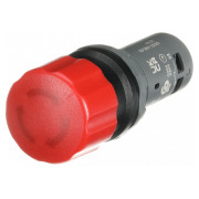 Кнопка грибок аварийная 30мм (возврат поворотом) 2НЗ красная CE3T-10R-02, ABB мини-фото