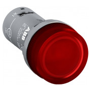 Лампа светосигнальная LED 220В DC красная CL2-520R, ABB мини-фото