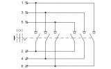Электрическая схема реверсивных рубильников АСКО-УКРЕМ QS5 изображение