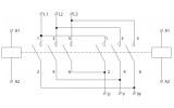 Электрическая схема для реверсивного контактора АСКО-УКРЕМ изображение