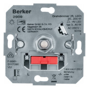 Диммер поворотный 230В ЛН/ВВГЛ 60-400Вт, LED 3-40Вт, Berker мини-фото