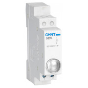 Индикатор модульный ND9-1/W AC/DC230В (LED) белый, CHINT мини-фото