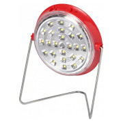 Світильник світлодіодний аварійний REL-102 (3,7В 1.2Аг) 24 LED 4Вт з сонячною панеллю червоний 120×120×35мм, Delux міні-фото