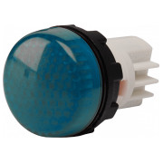 Светосигнальная арматура 22мм с закрытыми зажимами под винт лампа 220В синяя (серия S), EMAS мини-фото