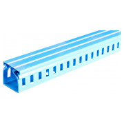 Короб пластиковый перфорированный e.trunking.perf.stand.60.40 60×40мм голубой 2м, E.NEXT мини-фото