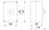 Габаритные размеры пакетного переключателя в корпусе E.NEXT e.industrial.sb.1-0-2.4.20 изображение
