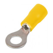 Наконечник кольцевой изолированный 0.5-1.5 мм² желтый (упаковка 100 шт.) e.terminal.stand.rv1.1,25.4.yellow, E.NEXT мини-фото