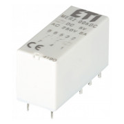 Реле электромеханическое миниатюрное MER2-005DC 2CO 5V DC (8А AC1), ETI мини-фото
