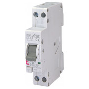 Дифференциальный автоматический выключатель KZS-1M C 20/0,03 тип A (6kA, нижнее подключение), ETI мини-фото