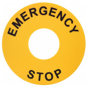 Кольцо с надписью "Emergency Stop" d=22/60мм EALP, ETI мини-фото