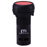 Кнопка моноблочна заглиблена 1НЗ червона ECF-01-R, ETI міні-фото
