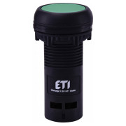 Кнопка моноблочная утопленная 1НЗ зеленая ECF-01-G, ETI мини-фото