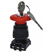 Кнопка-модуль грибок с ключом красная EGM-LK, ETI мини-фото