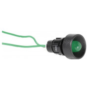 Лампа светосигнальная 10мм 24V AC зеленая LS LED 10 G 24, ETI мини-фото