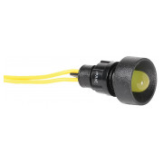 Лампа светосигнальная 10мм 24V AC желтая LS LED 10 Y 24, ETI мини-фото
