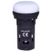 Лампа светосигнальная LED матовая 24V AC/DC белая ECLI-024C-W, ETI мини-фото