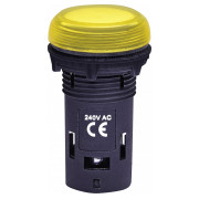 Лампа светосигнальная LED матовая 240V AC желтая ECLI-240A-Y, ETI мини-фото