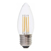 Светодиодная лампа LB-58 C37 (свеча) филамент 4Вт 2700K E27, Feron мини-фото