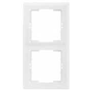 Рамка 2-постовая вертикальная белая РВ02-00-0-ББ серия BOLERO, IEK мини-фото