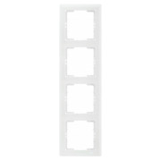 Рамка 4-постовая вертикальная белая РВ04-00-0-ББ серия BOLERO, IEK мини-фото