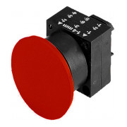 Кнопка нажимная грибовидная пружинная красная, Schrack Technik мини-фото