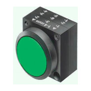 Кнопка нажимная с фиксацией зеленая, Schrack Technik мини-фото