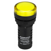 Светосигнальный индикатор LED 230В AC (моноблок) желтый, Schrack Technik мини-фото