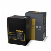 Аккумулятор свинцово-кислотный 6FM4.5 12V/4.5Ah, VIDEX мини-фото
