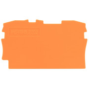 Пластина торцевая и промежуточная для 2-проводных клемм серии 2000 оранжевая, WAGO мини-фото