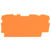 Пластина торцевая и промежуточная для 3-проводных клемм серии 2000 оранжевая, WAGO мини-фото