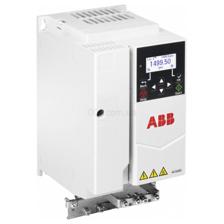 Преобразователь частоты ACS180 3-фазный/400В 5,5кВт 12,6А IP20 R2, ABB (3AXD50000814077) фото