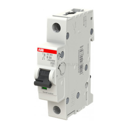 Автоматичний вимикач SZ201-B50 1P 50A 6кА х-ка B, ABB (2CDS251025R0505) фото