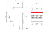 Габаритные размеры автоматических выключателей ABB SH203 изображение