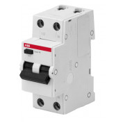 Автоматичний вимикач диференційного струму BMR415C20 1P+N/20А/30мА тип AC BASIC M, ABB міні-фото