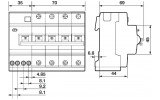 Габаритні розміри диференційних автоматів ABB DS204 (до 40А) зображення