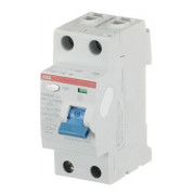 Диференційний вимикач (ПЗВ) F202AC-25/0,03 25А 2Р 30mA тип AC, ABB міні-фото