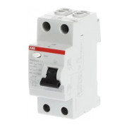 Диференційний вимикач (ПЗВ) FH202AC-63/0,3 63А 2Р 300mA тип AC, ABB міні-фото