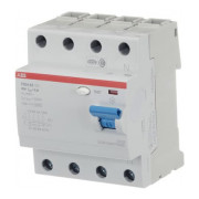 Диференційний вимикач (ПЗВ) F204AC-80/0.1 4P 80А 100мА тип AC, ABB міні-фото