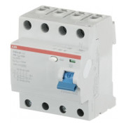 Дифференциальный выключатель (УЗО) F204AC-40/0.3 4P 40А 300мА тип AC, ABB мини-фото
