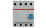 Диференційний вимикач (ПЗВ) F204AC-63/0.3 4P 63А 300мА тип AC, ABB зображення 2