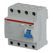 Диференційний вимикач (ПЗВ) F204AC-63/0.3 4P 63А 300мА тип AC, ABB міні-фото