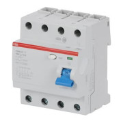 Дифференциальный выключатель (УЗО) F204AC-100/0.3 4P 100А 300мА тип AC, ABB мини-фото
