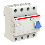 Диференційний вимикач (ПЗВ) FH204AC-25/0,3 25А 4Р 300mA тип AC, ABB міні-фото